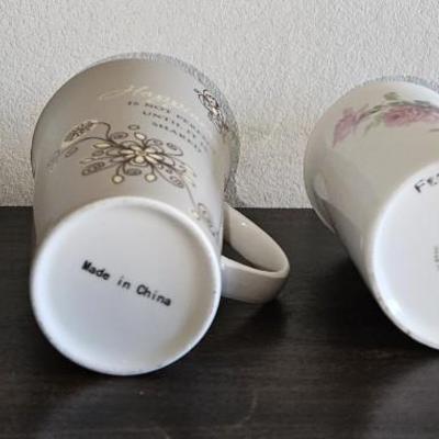 Lot of 4 Inspirational Mugs