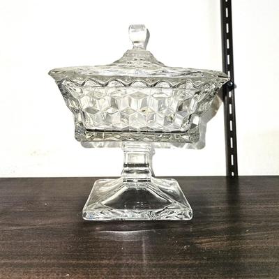 Vintage Fostoria American Wedding Bowl with Pedestal