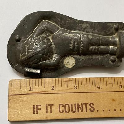 Antique Scarce Santa Claus Chocolate Mold 5" Tall as Pictured.