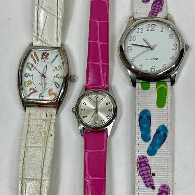 lot of 3 Vintage Quartz watches, women's
