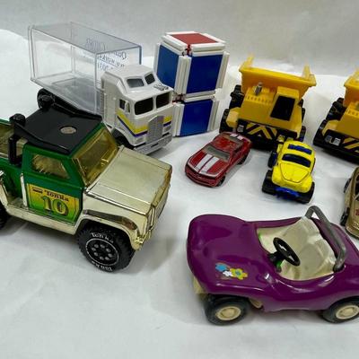 Vintage Toy lot - Tonka Truck & Purple Car plus others
