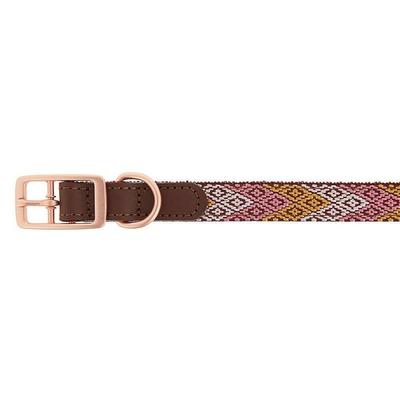 NWT Top Paw Woven Leather Pink Adjustable Dog Collar - Small