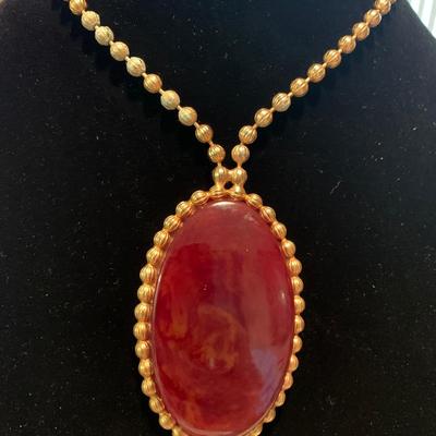 TWO Large Vintage Necklace / Pendants