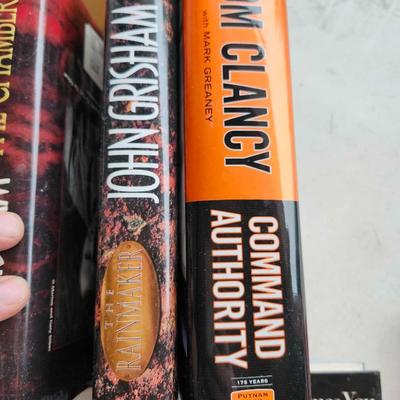 Fiction Hard back book lot including Grisham and Clancy