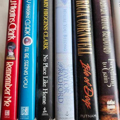 Fiction Hard back book lot including Grisham and Clancy
