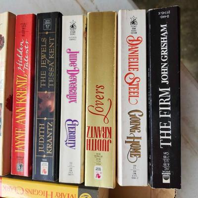 Fiction paperback book lot Including Danielle Steel and Higgins Clark