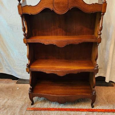 FRENCH PROVINCIAL STYLE SOLID WOOD BOOK SHELF