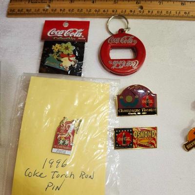 Vintage 1996 Atlanta Olympics Official Collector Pin COCA COLA Pins, Coca Cole opener