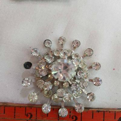 Mixed Rhinestone jewelry lot, some Vintage some with maker’s mark