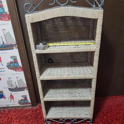 Wicker Book Shelf