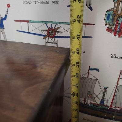 Antique Rustic Wood Child's Student Roll Top Secretary Writing Desk - Kids