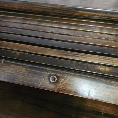 Antique Rustic Wood Child's Student Roll Top Secretary Writing Desk - Kids