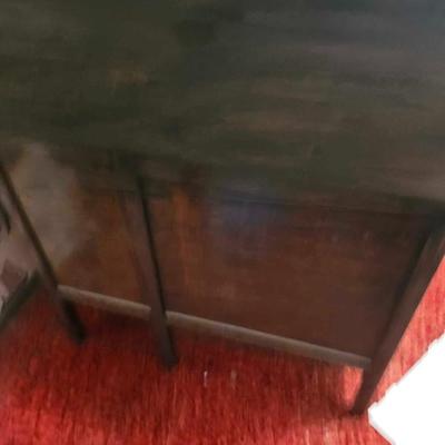 Antique Rustic Wood Child's Student Roll Top Secretary Writing Desk - Kids