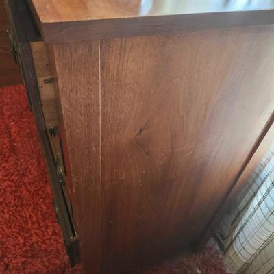 Vintage Early Solid Wood 4 Drawer Chest