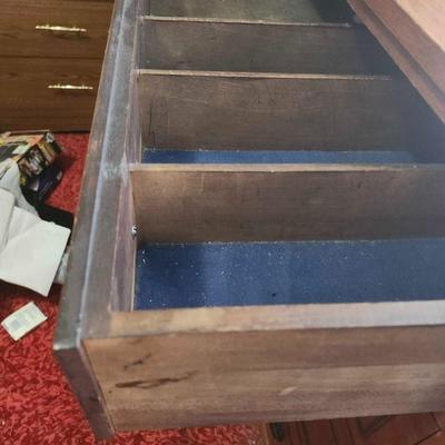 Vintage Early Solid Wood 4 Drawer Chest