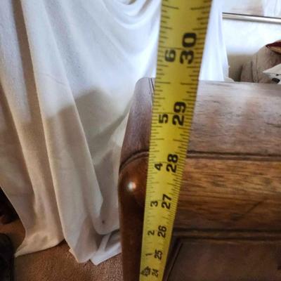 Vintage 1930 ' S 1940 ' S Art Deco Wood Waterfall Nightstand 26 " H - 16 " W - 13 " D
