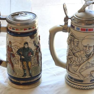 Set Of 6 Vintage Avon Beer Steins