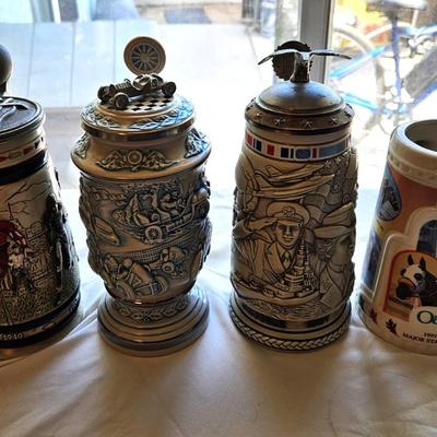 Set Of 6 Vintage Avon Beer Steins