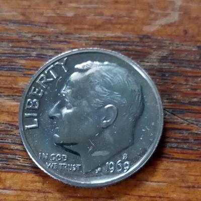 LOT 150 1969-S PROOF ROOSEVELT DIME