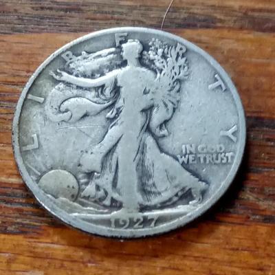 LOT 159 1927-S WALKING LIBRERTY HALF DOLLAR