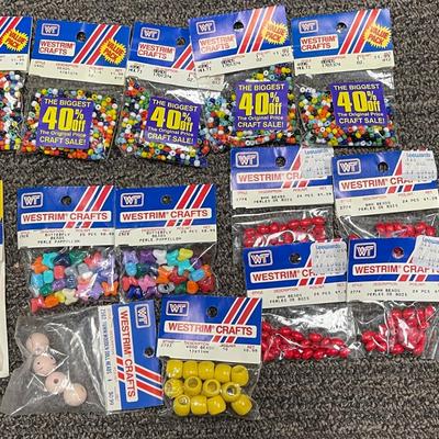 Bead Lot #4 - Primary Colors mostly - new in packages