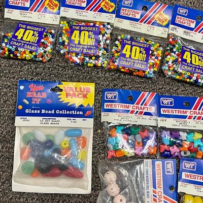 Bead Lot #4 - Primary Colors mostly - new in packages