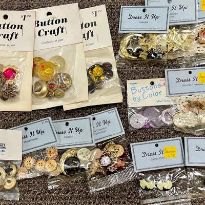 Button Lot #2 - new in packages