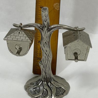 Godinger Salt & Pepper Tree with birdhouses