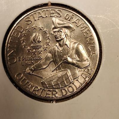 Uncirculated 1976 Eisenhower Ike Dollar, 1976 Kennedy Half Dollar , 1976 Quarter