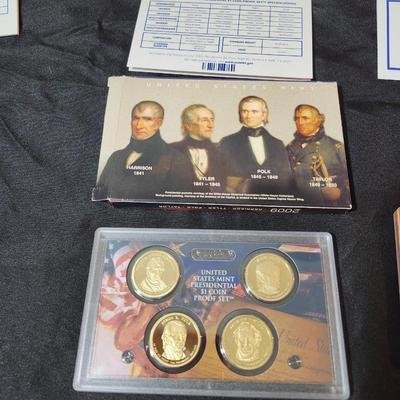 (2) 2009 and one 2007 Presidential Dollar Proof $1 Coin Set US Mint - Box