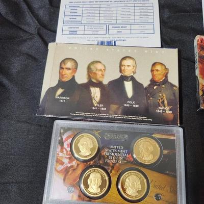 (2) 2009 and one 2007 Presidential Dollar Proof $1 Coin Set US Mint - Box