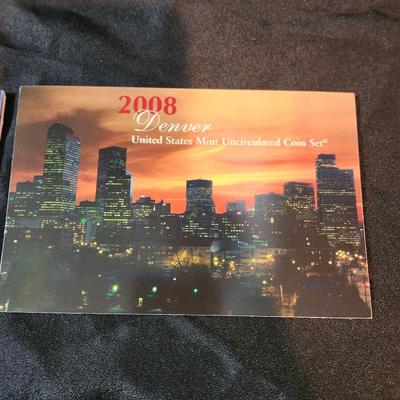 2008 Uncirculated Coin Set U.S Mint Government Packaging OGP COA