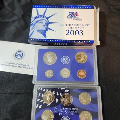 U.S. Mint 2003, 2005, 2006, 2007, 2008 US Coin Proof Sets