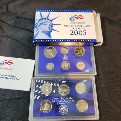 U.S. Mint 2003, 2005, 2006, 2007, 2008 US Coin Proof Sets