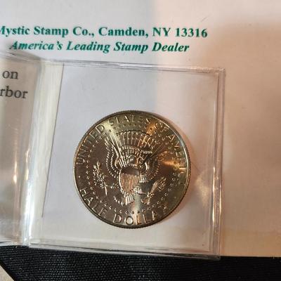 UNC. JFK HALF DOLLAR BATTLE OF BRITAIN, ATTACK ON PEARL HARBOR and 1899 Indian Head