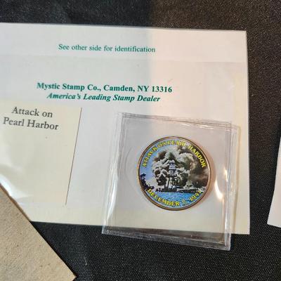 UNC. JFK HALF DOLLAR BATTLE OF BRITAIN, ATTACK ON PEARL HARBOR and 1899 Indian Head