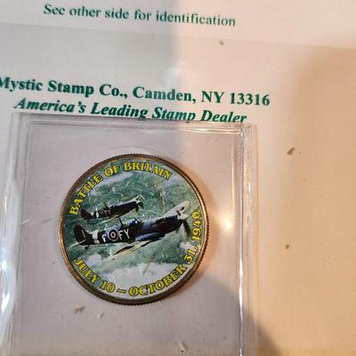UNC. JFK HALF DOLLAR BATTLE OF BRITAIN, ATTACK ON PEARL HARBOR and 1899 Indian Head