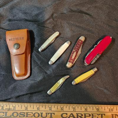 6 Vintage Pocket Knives-