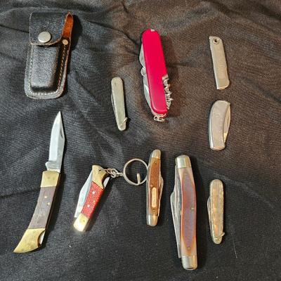 9 Vintage Pocket Knives