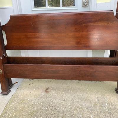 Link-Taylor Queen Headboard, foot board, and canopy 82"posts 40"headboard