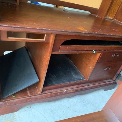 Hooker Cabinet, desk, storage 78"H 58"W 26"depth, 2 pieces for moving