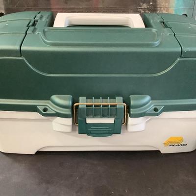 Plano tackle box with green top