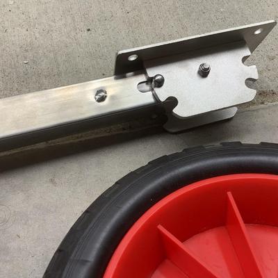 Boat wheels, retractable launching stainless steel, tubeless, 26"H with 10"wheel