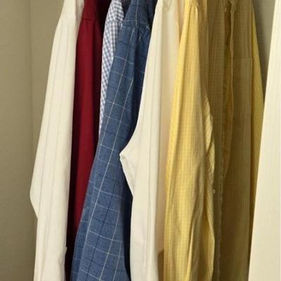 Men's Suit Jackets, (1) Suit, Ties, Button Down Shirts, and Pants