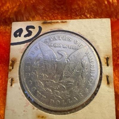 1878 Morgan S Dollar VF U S coin