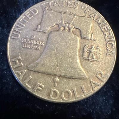 1961 .50c Benjamin Franklin U S silver