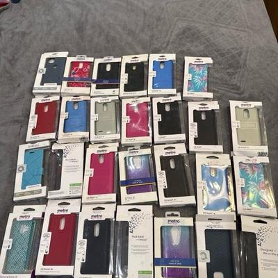 Lot of 27 Cell phone cases brand new as little as .28 each
