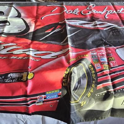 NASCAR Bundle Mark Martin and Dale Earnhart Jr Outdoor Flag/Banner NASCAR liquor dispenser and Stuffed Dale Earnhart Jr Car