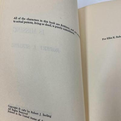 Vintage Book: The President's Plane is Missing by Robert J. Sterling