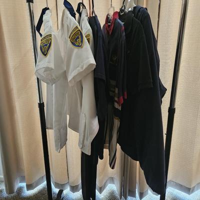 Small Women's Volunteer CHP Uniforms, CHP Polo Shirt and Medium Heavy CHP Windbreaker/Coat